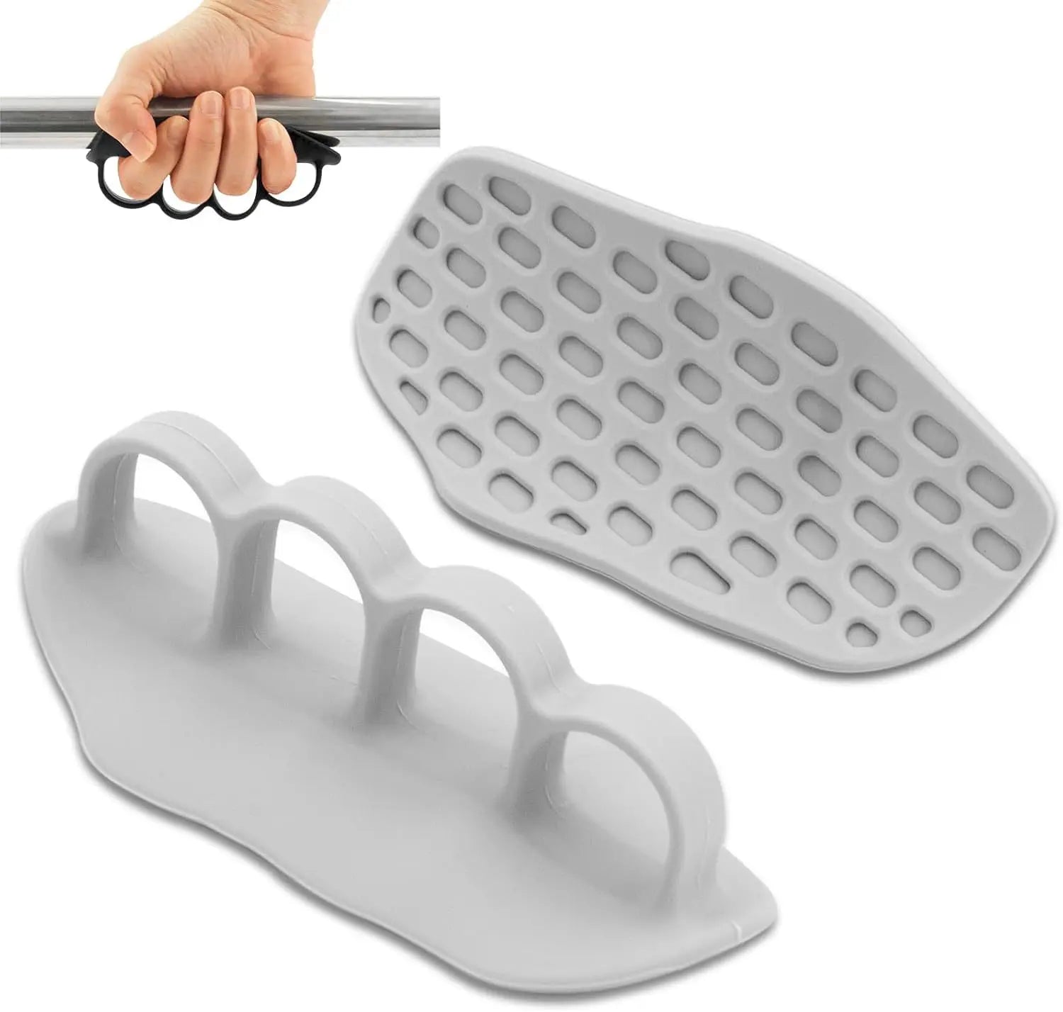 Fitness gloves grip enhancer silicone four hole grip cross training palm handshake manual protection gymnastics exercise，gift