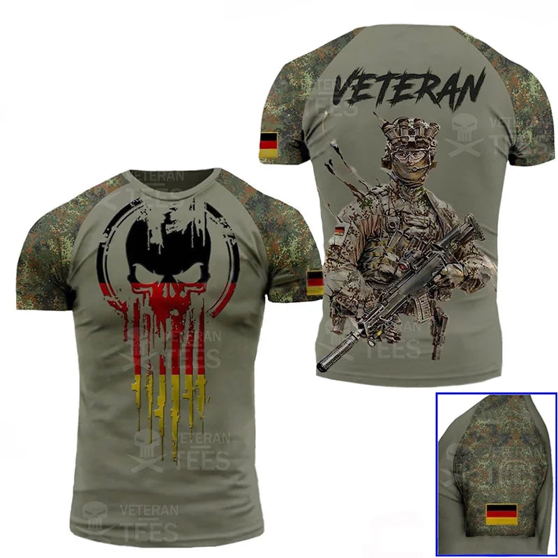 Germany Football Jersey Men Clothing Quick Drying T Shirt 3D Printed Deutsche Eagle Emblem Tops Tee Shirts T-Shirt Short Sleeve