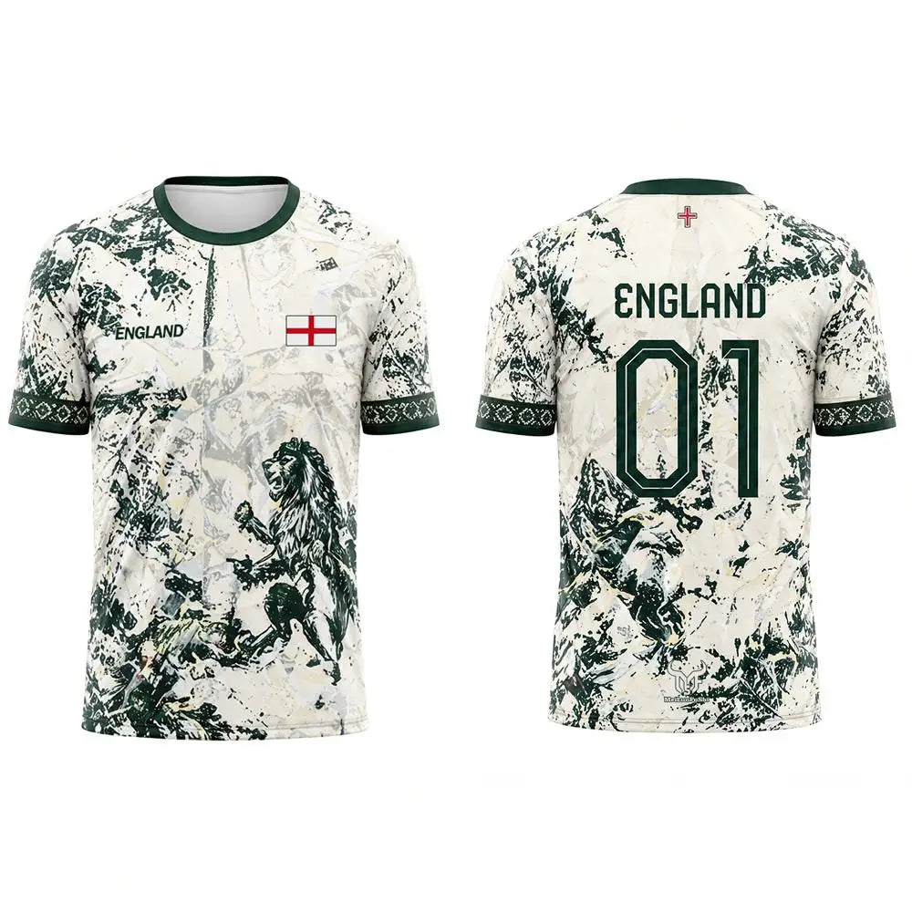 New England Flag Print Football Jersey Summer Casual Breathable Short Sleeve Tops Men's Stadium Sports Training Football T-shirt