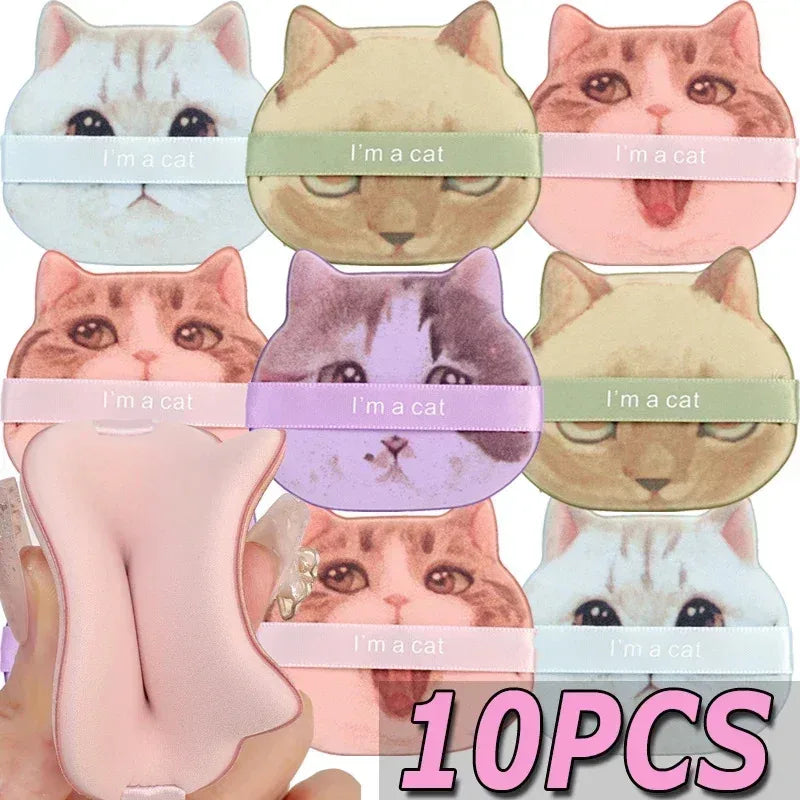 Cute Cat Paw Shaped Makeup Puff, Dual-use for Dry and Wet, Foundation Concealer Sponge, Fine Makeup Tool