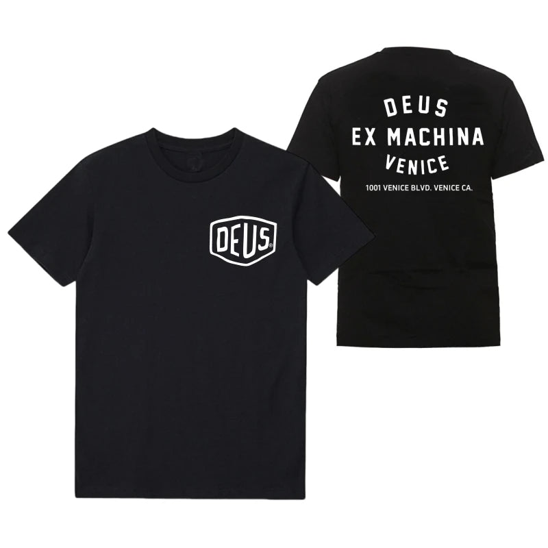 DEUS EX MACHINA Men Clothing T-Shirts Fashion tide Short Sleeve Streetwear MX Summer Round Neck Tees Man Sport Sportwear Vintage