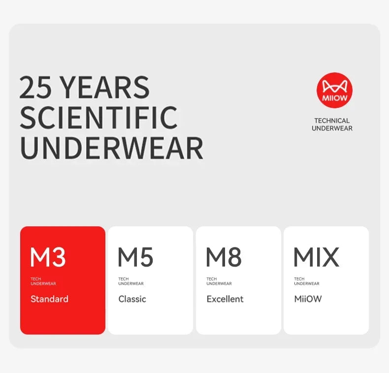 MiiOW 3Pcs Summer Ice Silk Men Boxer Underwear Seamless Mesh Breathable Men's Panties Cotton Crotch Man Underpants Man Boxers