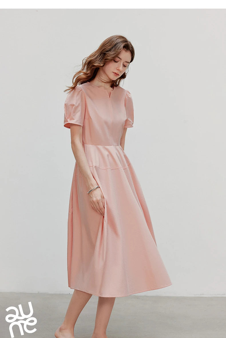 TOYOUTH Women Dress 2025 Summer New Elegant Dress 8529009