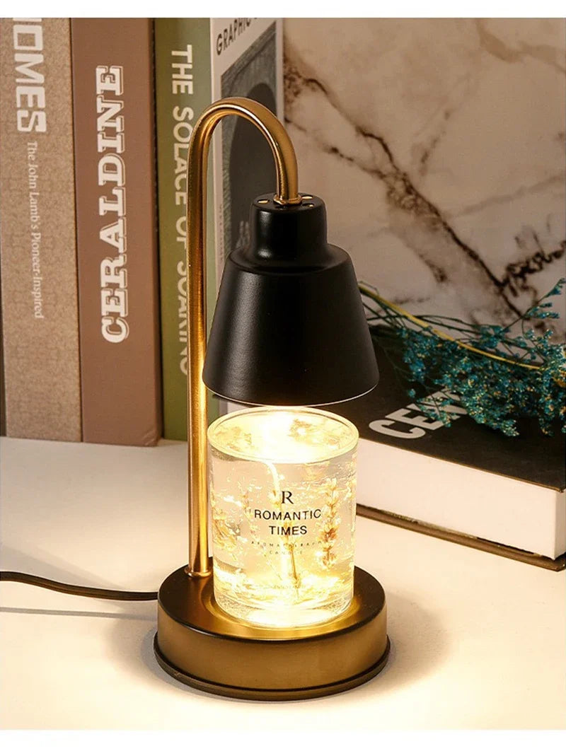 LED Nordic Aromatherapy Wax Melting Lamp EU/UK Adjustable Interior Furniture Home Bedroom Desk Decor Scented Candle Table Lamp