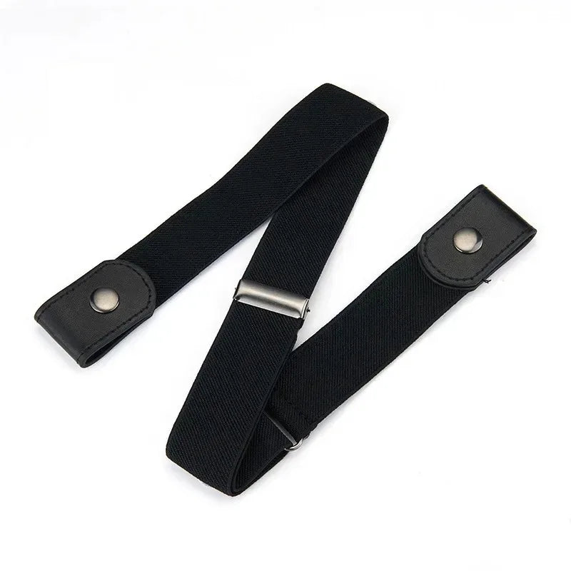 Adjustable Stretch Belt No Buckle Invisible Belt for Women Men Jeans Easy Wear Unisex Elastic Waistband designer belt
