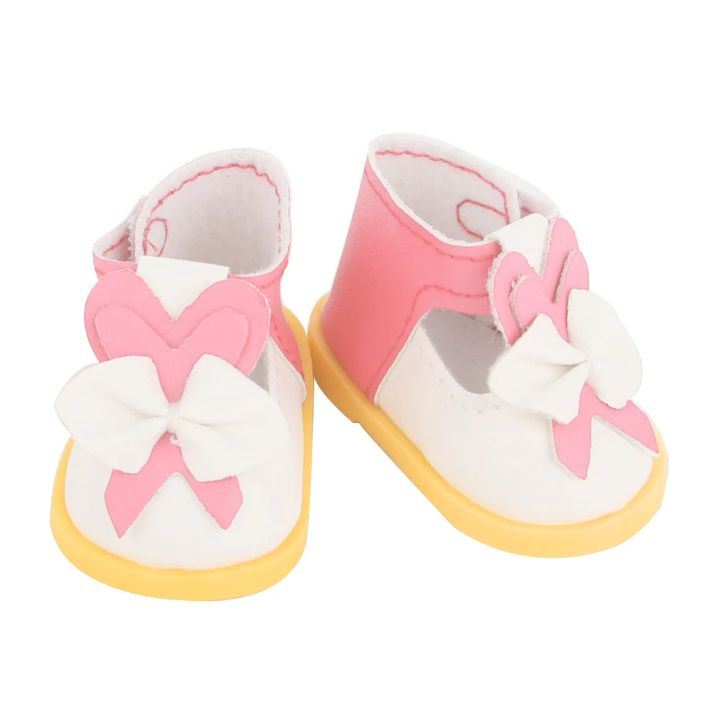5.5cm Lovely Bow Doll Shoes For 14 Inch American& EXO Doll 1/6 New Mini Shoes Boots Accessories For 32-33 Russia DIY Doll,Nancy