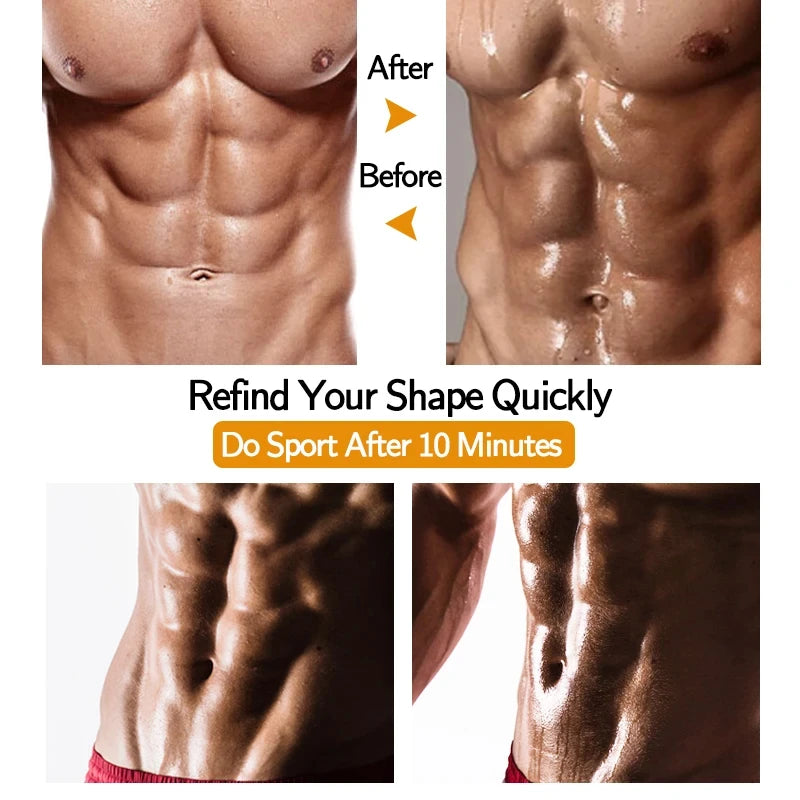 Sauna Sweat Shirt for Men Short Sleeves Body Shaper Gym Exercise Fitness Top Shapewear Sauna Sweat T-Shirt Waist Slimming Tops