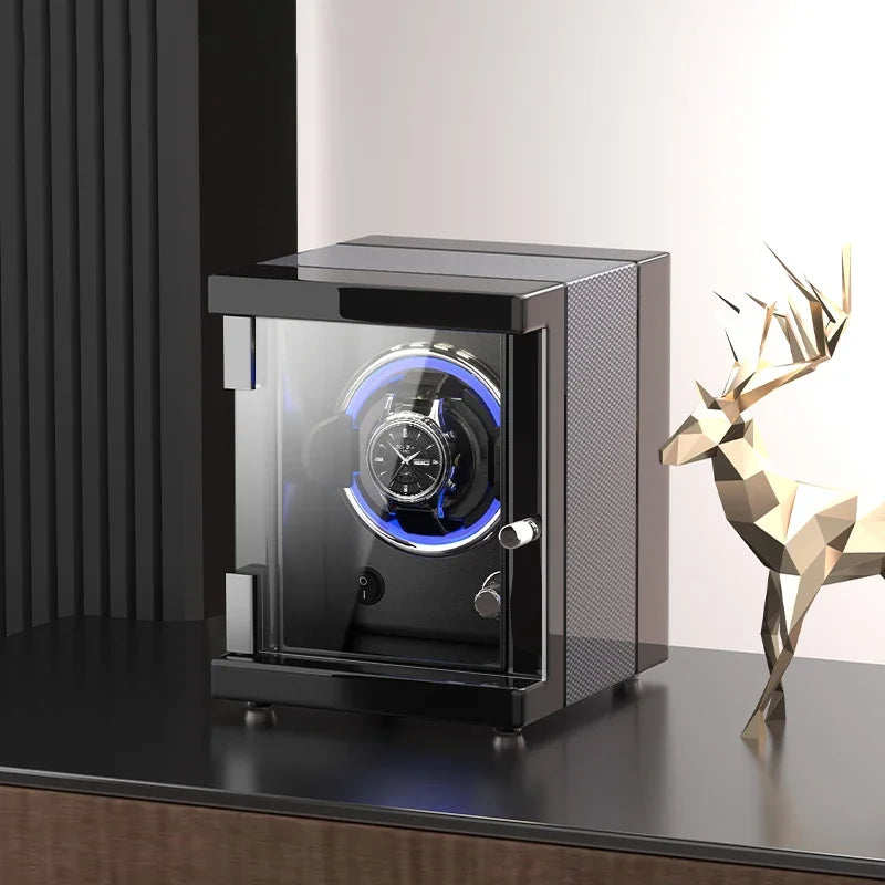 Silent Mechanism Movement Watch Winding Device Household Automatic Rotator Watches Winder Men Mechanical Wrist Watch Storage Box