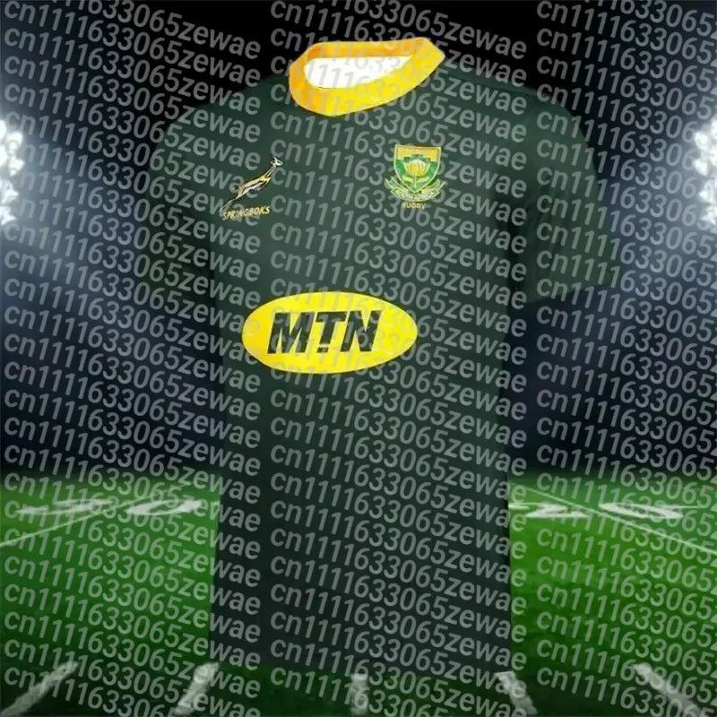 South Africa Springboks Rugby Jersey Summer Adult & Children's Quick-Dry Breathable Sports T-shirt Men's & Women's Training Wear