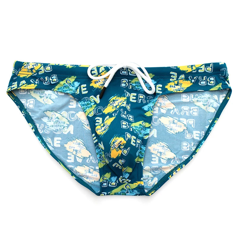New Board Shorts Swimsuit Sexy Swimwear Men Briefs Swimming Trunks for Bathing Suit Men Beachwear