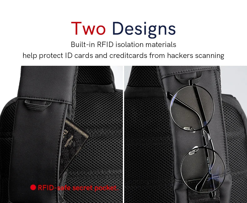 Brand Crossbody Bag For Laptop Notebook 13.3, 14 Inch Chest Pack Bosom Office Worker Man Shoulder PC Mens Gifts 6301