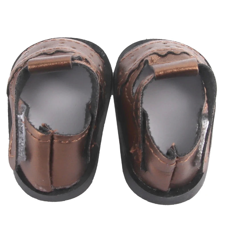 5.5cm Lovely Bow Doll Shoes For 14 Inch American& EXO Doll 1/6 New Mini Shoes Boots Accessories For 32-33 Russia DIY Doll,Nancy