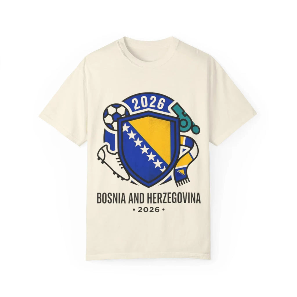 Bosnia and Herzegovina 2026 Crest T-shirt Men and Women Summer Cotton Y2K Clothing Casual Fashion Round Neck Short Sleeved Tee