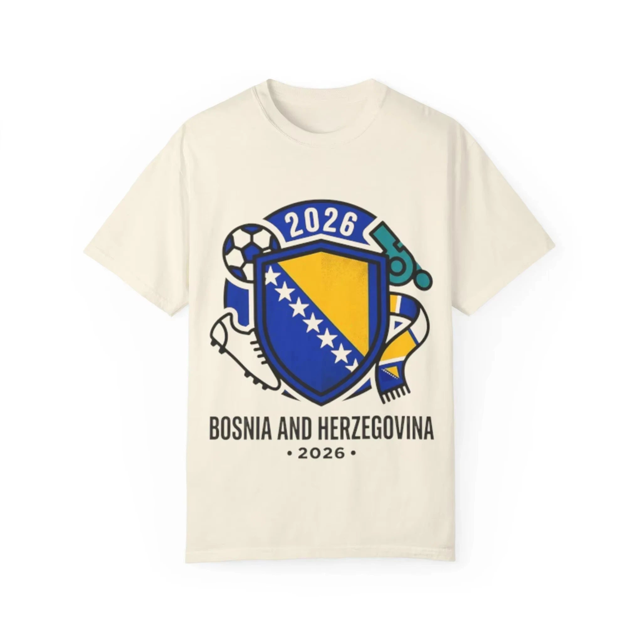 Bosnia and Herzegovina 2026 Crest T-shirt Men and Women Summer Cotton Y2K Clothing Casual Fashion Round Neck Short Sleeved Tee