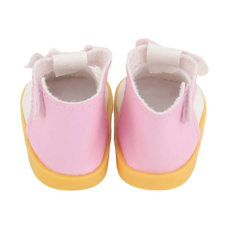 5.5cm Lovely Bow Doll Shoes For 14 Inch American& EXO Doll 1/6 New Mini Shoes Boots Accessories For 32-33 Russia DIY Doll,Nancy