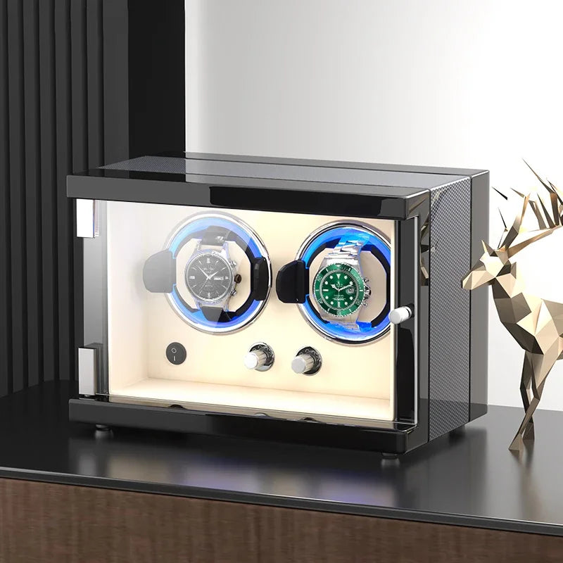Silent Mechanism Movement Watch Winding Device Household Automatic Rotator Watches Winder Men Mechanical Wrist Watch Storage Box