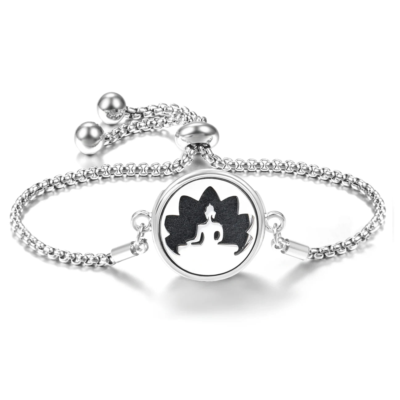Trendy 20mm Butterfly Insert Pad Aromatherapy Bracelet Stainless Steel Women Essential Oil Diffuser Bangle Support Custom Logo