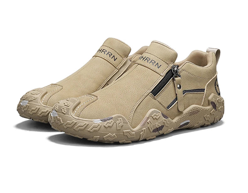 Man Sneakers Designer Short Boots Fashion Leather Men Casual Shoes Comfortable Outdoor Lightweight Flats Anti Slip Walking Shoes