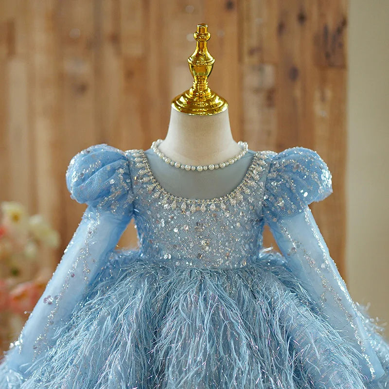 Dress for Girls Baby Casual Dresses Vestido Wedding Dress Girl Princess Party Evening Dresses Mesh Summer Ceremonial Dress