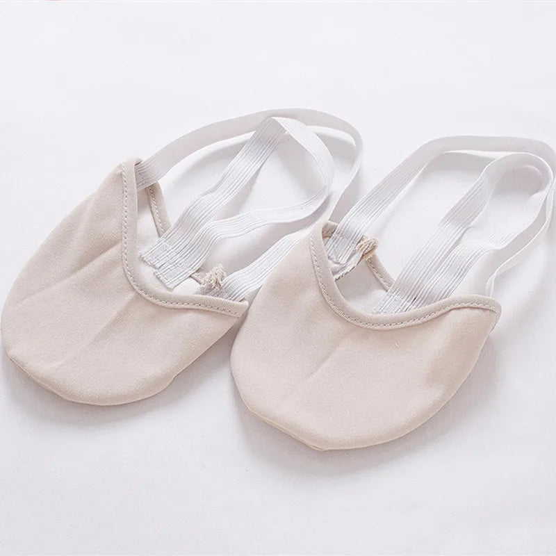 Half Length Rhythmic Gymnastics Equipment Soft Breathable Socks Knitted Sole Shoes Art Gym Child Adult Dancing Pads Insoles