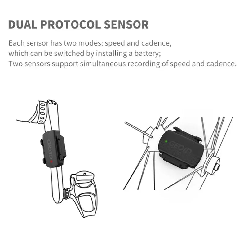 GEOID CS600 Speed Cadence Sensor Wireless GPS Computer ANT Bluetooth Dual Protocol Sensor For Garmin Wahoo Bryton