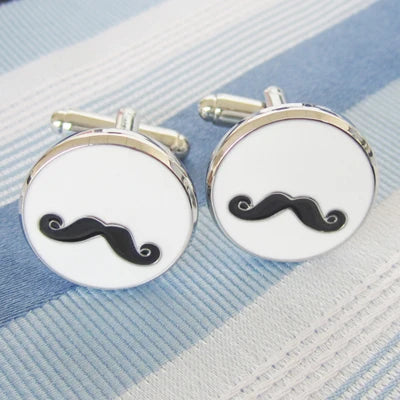 Fashion Gift Cufflink Cuff Link 1 Pair Big Promotion Snowflake Beard Santa Moustache Dad Father's Day Pumpkin