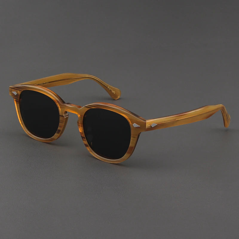 Johnny Depp Sunglasses Man Polarized Sun Glasses Luxury Brand Vintage Acetate Frame Blue Night Vision Goggles Woman