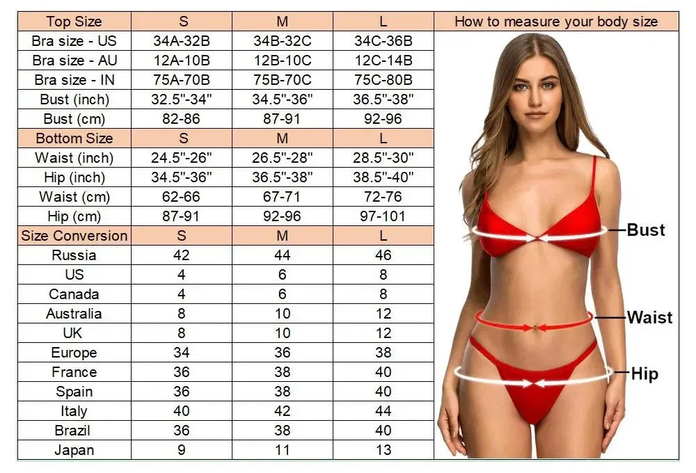 Women's Brazilian Flag Bikini Set - Two-Piece G-String Thong Swimwear, Sexy Female Bather Swimsuit for Beach Vacation, Pool Part
