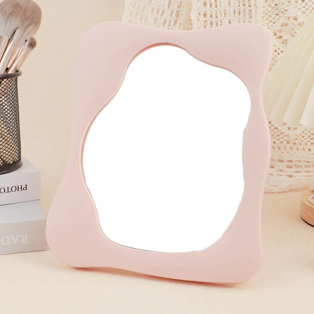 Makeup Mirror Room Decoration Desk Accessorie Mirror Decoration Bedroom Decorative Mirrors Tabletop Mirror Home Aesthetic Decor