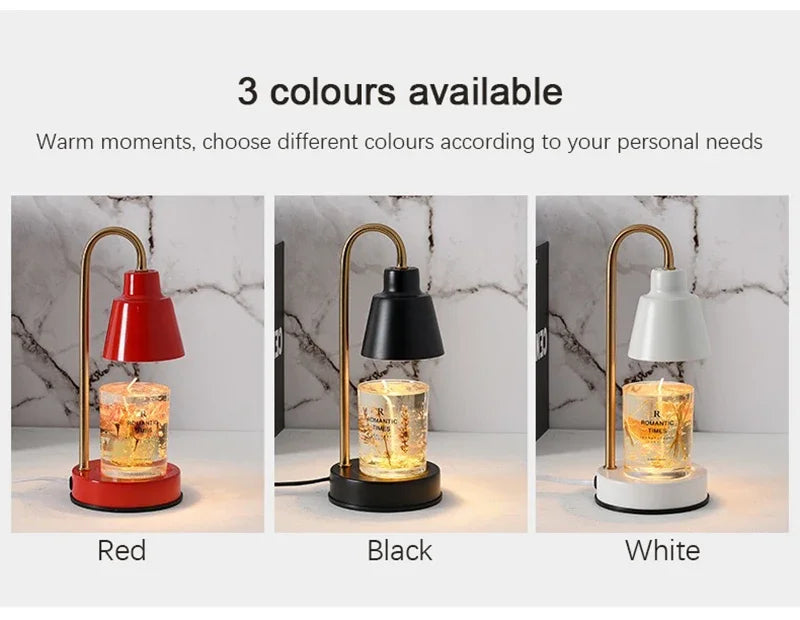 LED Nordic Aromatherapy Wax Melting Lamp EU/UK Adjustable Interior Furniture Home Bedroom Desk Decor Scented Candle Table Lamp