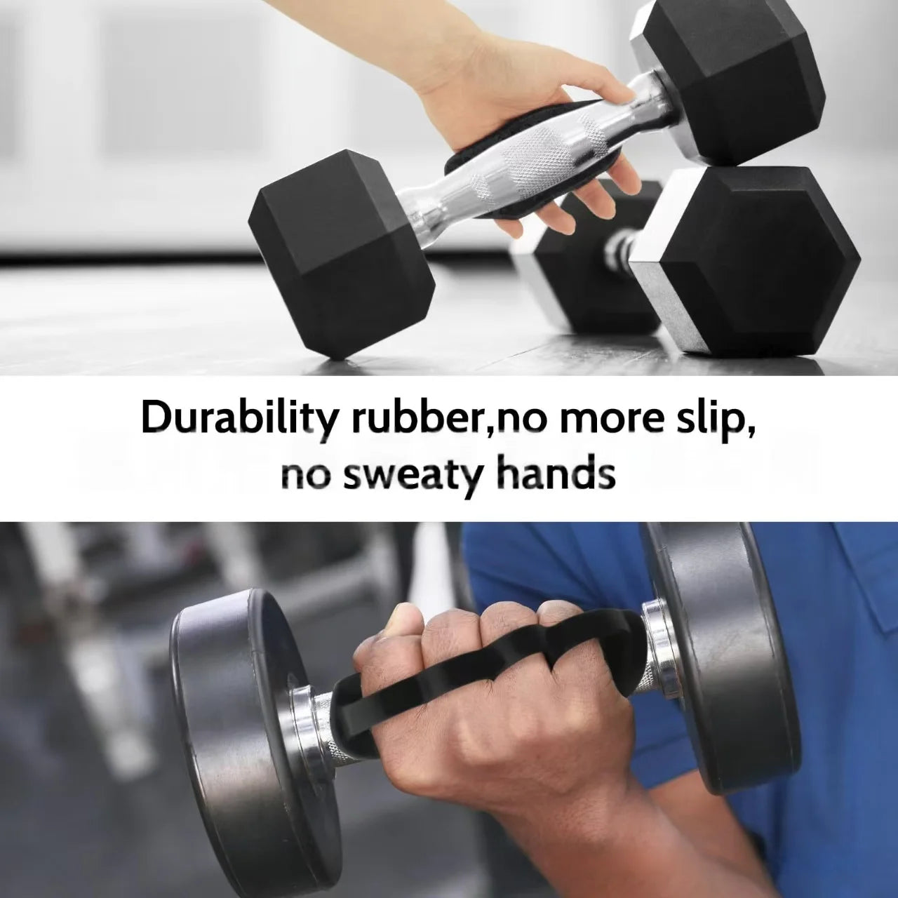 Fitness gloves grip enhancer silicone four hole grip cross training palm handshake manual protection gymnastics exercise，gift