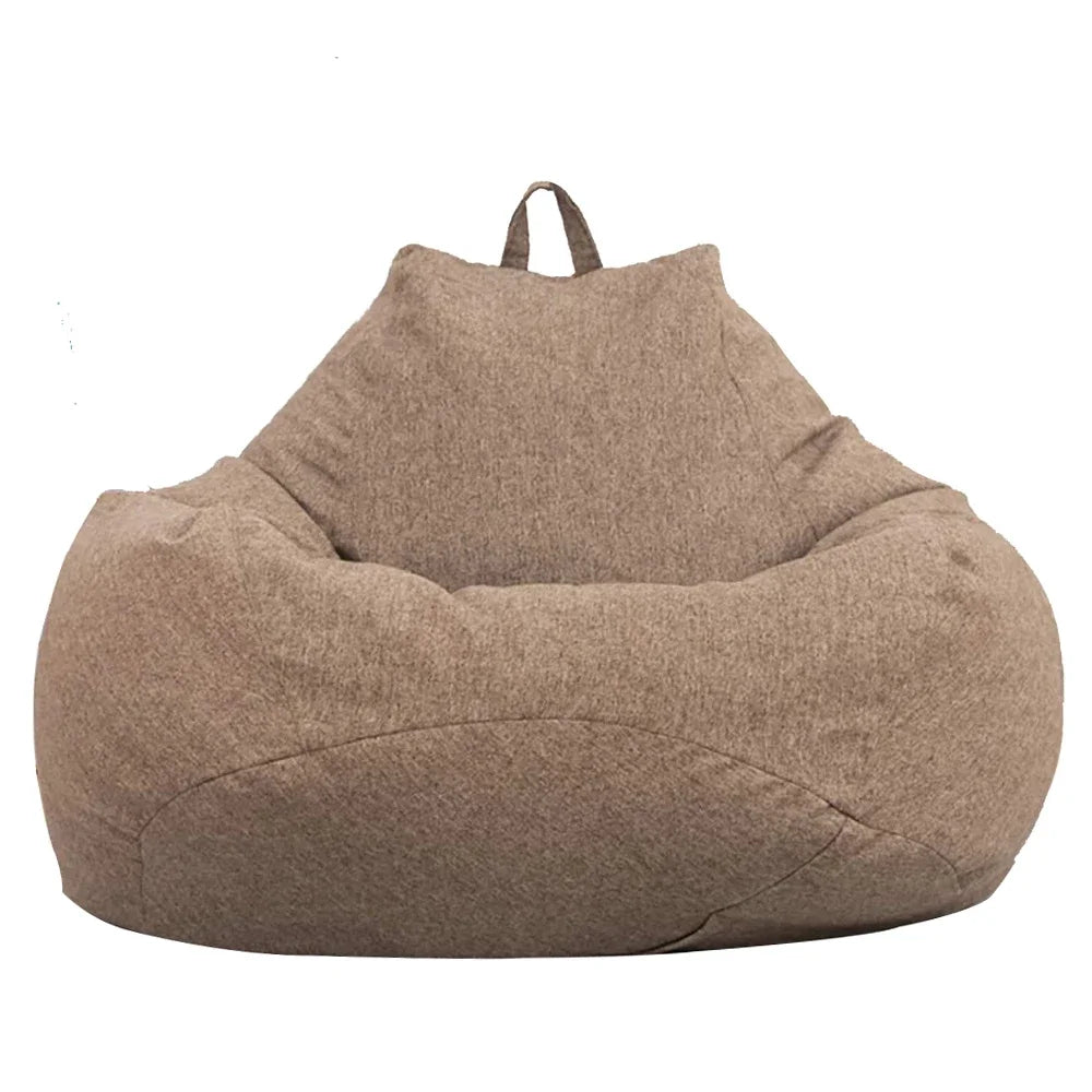 Lazy Sofas Cover Chairs Without Filler Comfortable Adults Bean Bag Chair Couch Living Room Bedroom Home Tatami Lounger Cover