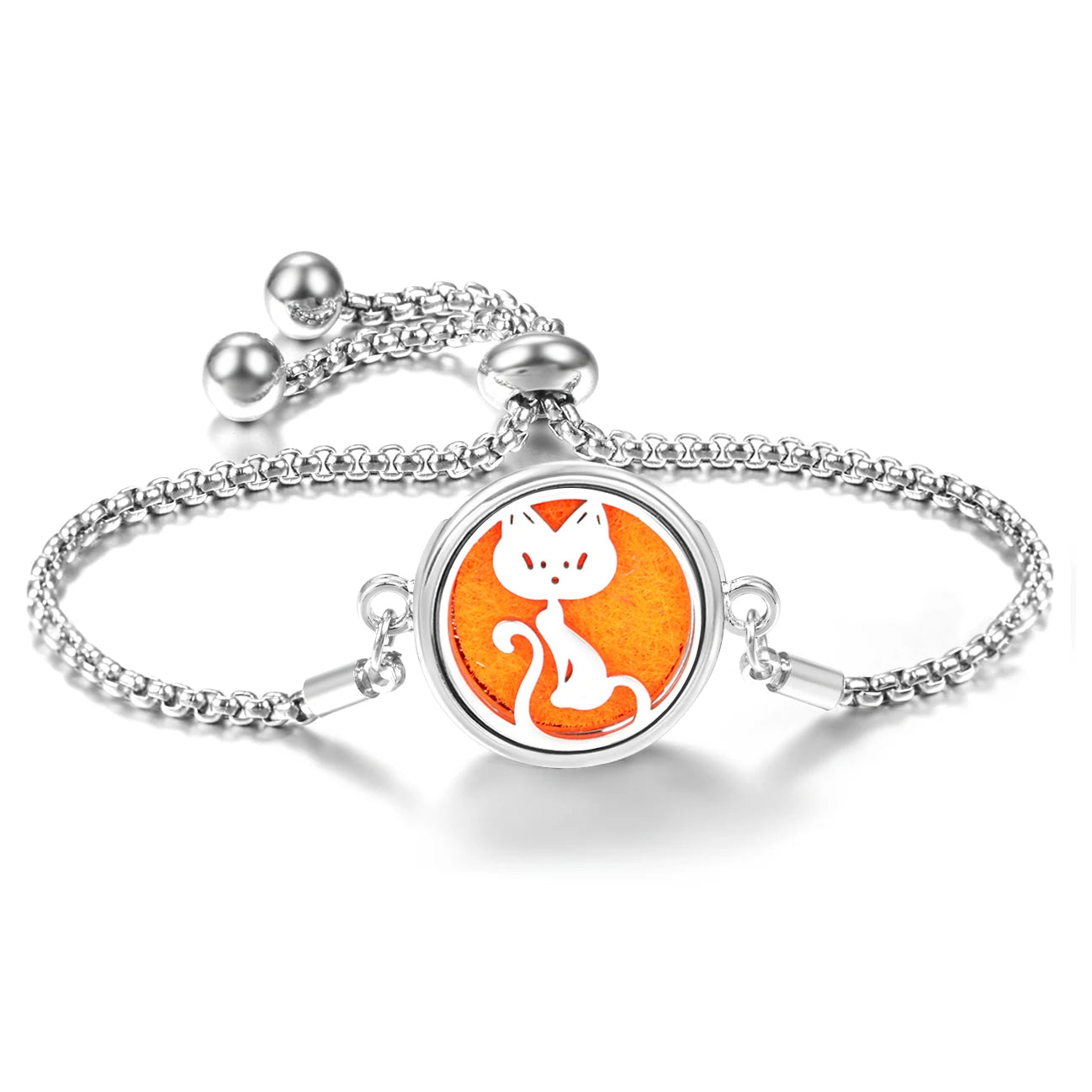 Trendy 20mm Butterfly Insert Pad Aromatherapy Bracelet Stainless Steel Women Essential Oil Diffuser Bangle Support Custom Logo