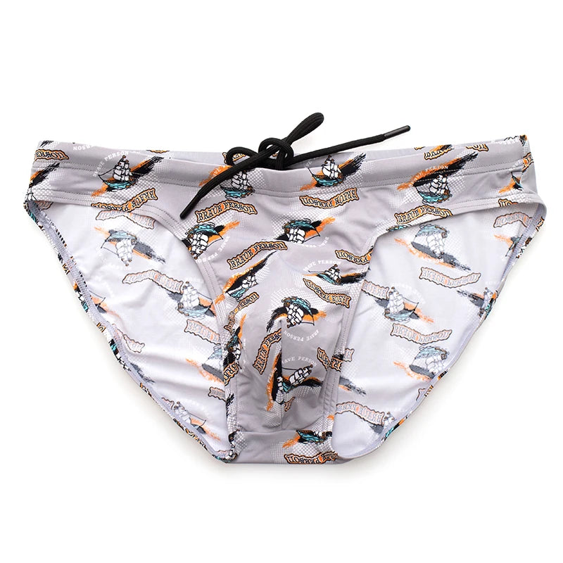 New Board Shorts Swimsuit Sexy Swimwear Men Briefs Swimming Trunks for Bathing Suit Men Beachwear