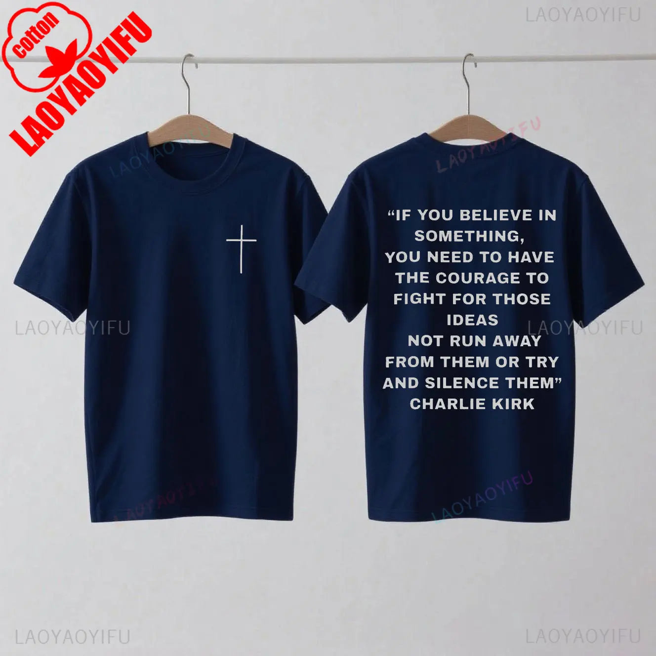 Charlie Kirk Support T-Shirt Pro Charlie Kirk Turning Point USA Christian Wear Charlie Kirk 1993-2025 Shirt Woman Man Cotton Tee