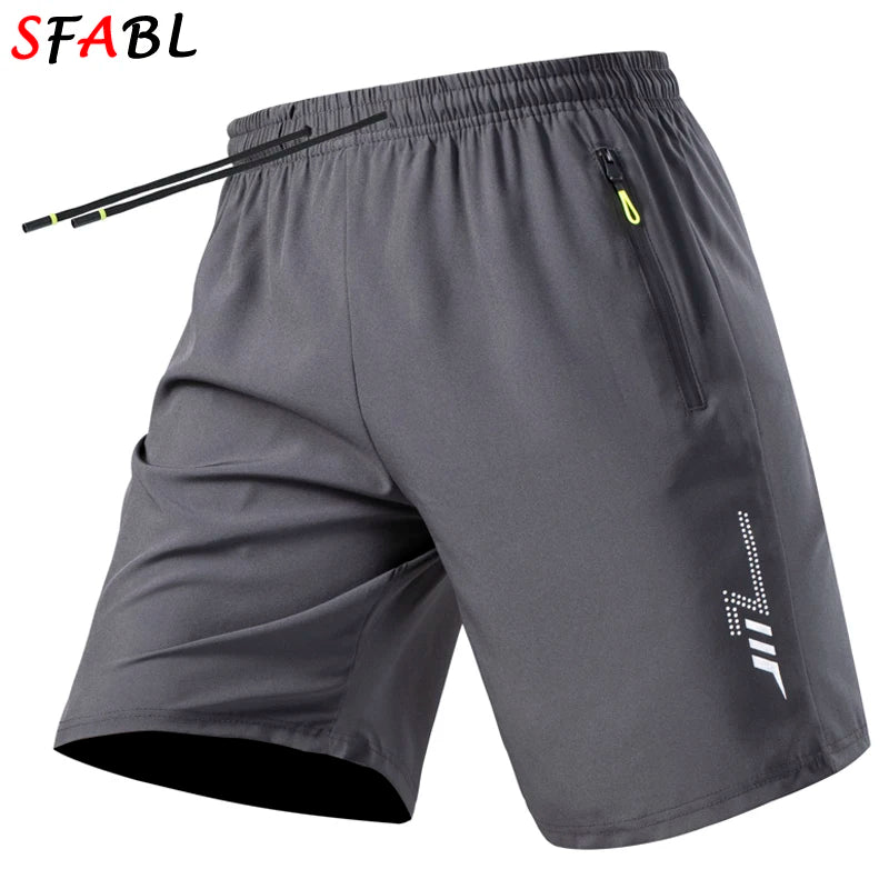 Men's Shorts Summer Football Soccer Sports Short Pants Breathable Drawstring Quick Dry Running Sports Shorts Men Jogging Bottom