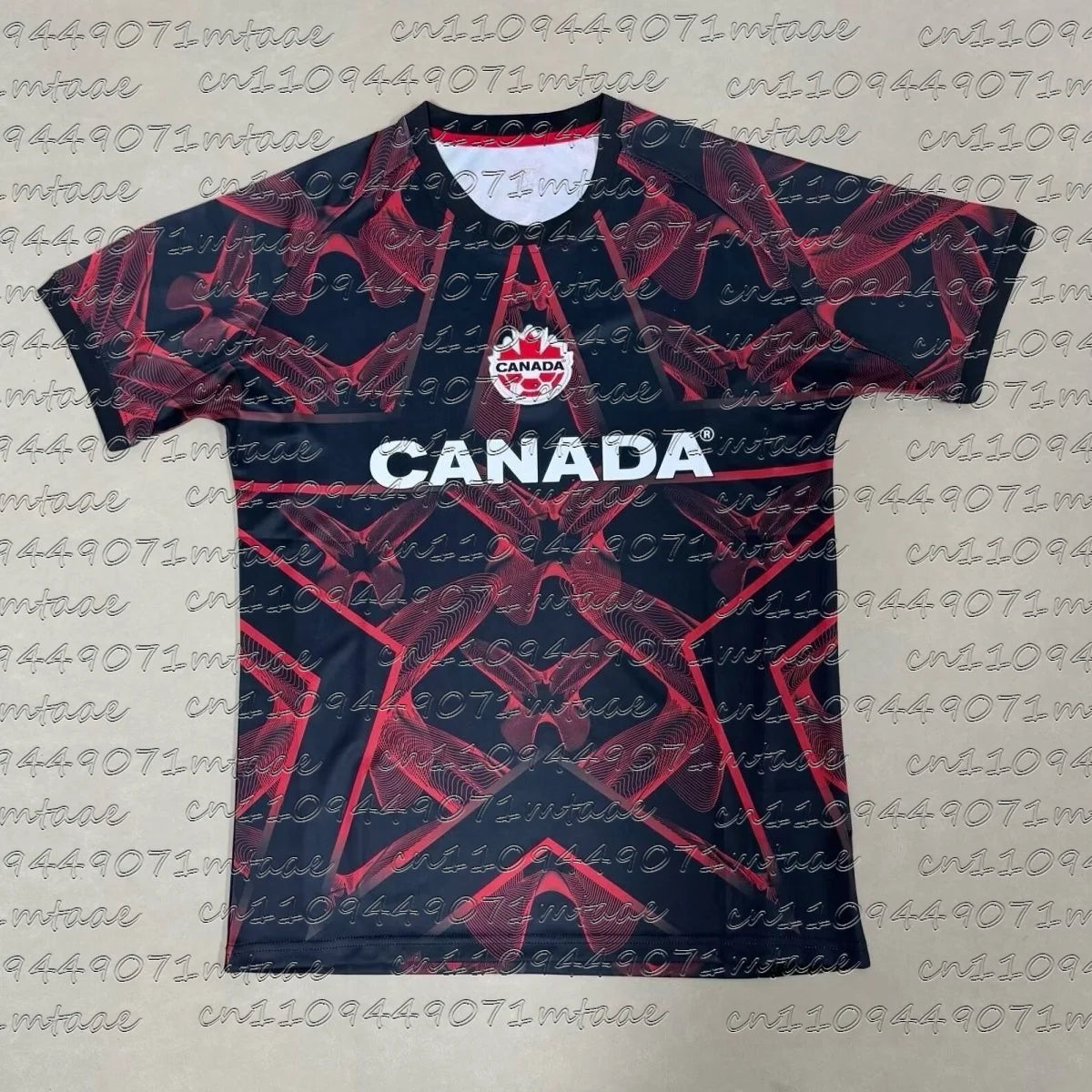 Canada Football Jersey Sports Casual T-Shirt Breathable Quick Dry Elastic Daily Training Top for FamilyMatching Kids Tops Tees