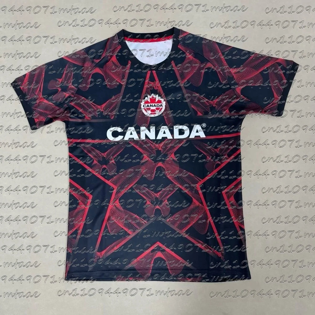 Canada Football Jersey Sports Casual T-Shirt Breathable Quick Dry Elastic Daily Training Top for FamilyMatching Kids Tops Tees