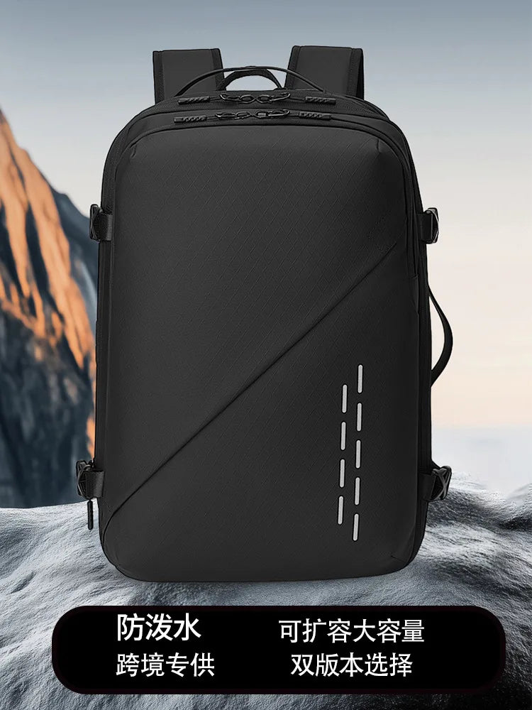 New vacuum compression large capacity expansion backpack, travel backpack, waterproof backpack computer bag
