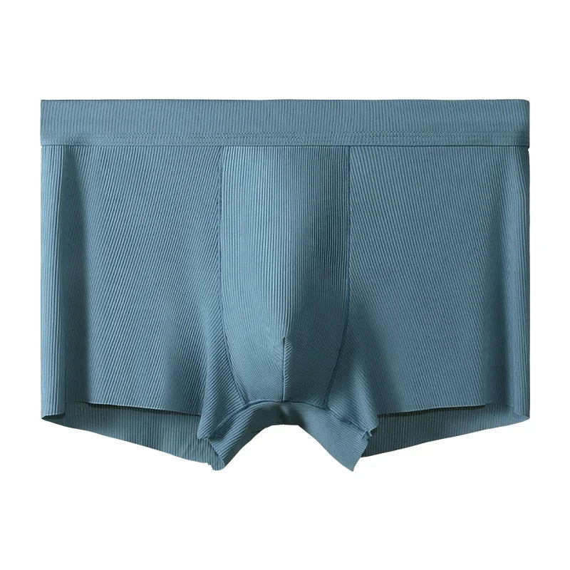 Ice Silk Antibacterial Men's Underwear. Thin and breathable style for summer. Men's boxer shorts. Trendy men's flat -