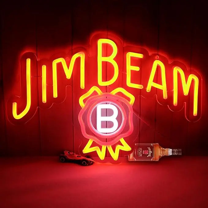 Jameso Irish Whiskey Neon Sign USB Dimmable Neon Light for Man Cave Bedroom Home Beer Bar Pub Business Bistro Club Party Gift