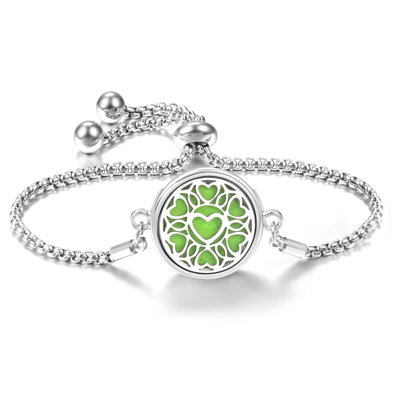 Trendy 20mm Butterfly Insert Pad Aromatherapy Bracelet Stainless Steel Women Essential Oil Diffuser Bangle Support Custom Logo