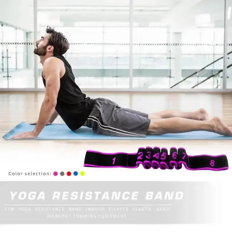 Yoga Belt Professional Gymnastics Supplies Stretch Resistance Band Indoor Gym Elastic Fitness Training Equipment
