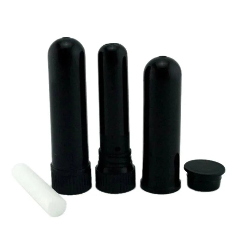 100PCS Blank Nasal Inhaler Empty Aromatherapy Oil Nasal Inhaler Tubes Sticks,Empty Inhaler Stick for Essential Oils