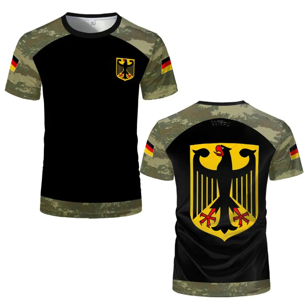 Germany National Emblem 3D Print T-Shirt Men's Quick-drying And Breathable Football Jersey Men Women Casual Short Sleeve Tee
