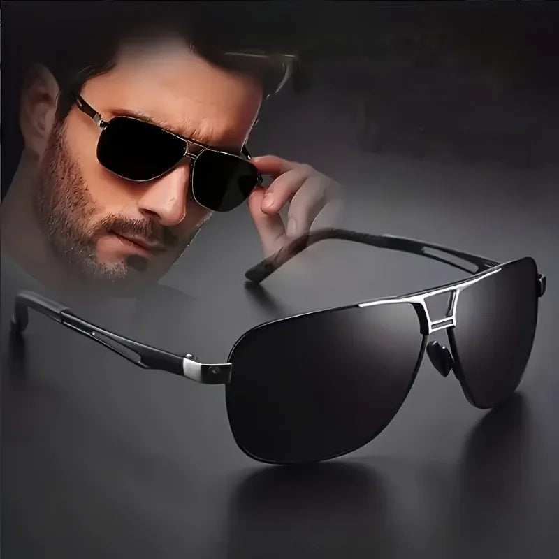 1PCS Unisex Retro Pilot Sunglasses, classic style for daily wear, parties and gifts.