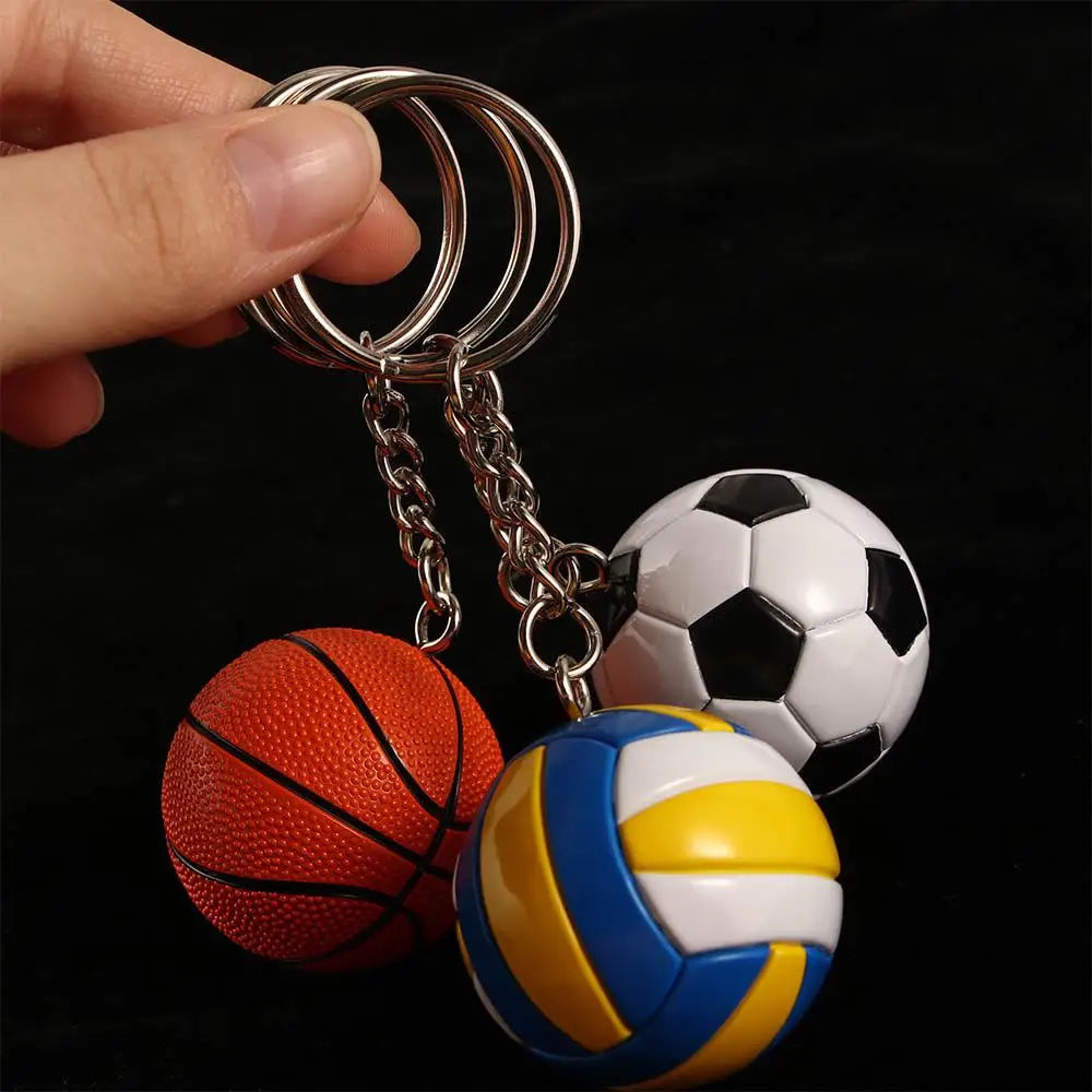 Volleyball Car Accessories Car Pendant Soccer Fun Keychains Key Ring Ball KeyChain Key Holder Bag Pendant