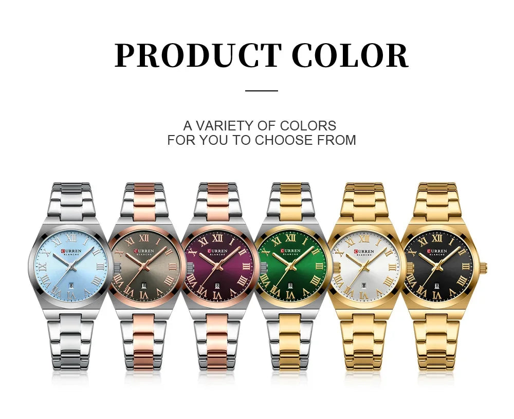 Women Small Face Watch,Stainless Steel Watch Women,Womens Watch with Calendar,Lady Analog Quartz Watch,Ladies Waterproof Watch