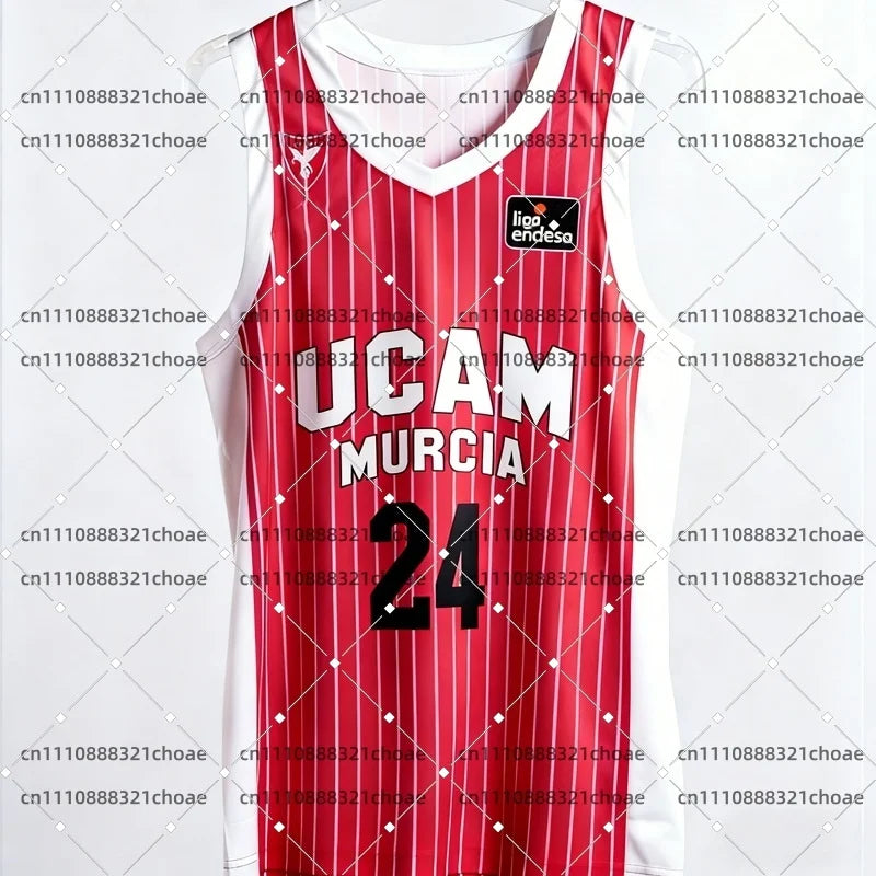 2026 New Spanish Basketball Jersey UCAM Murcia Basketball Game Fan Special Jersey Kit Basketball Quick Dry Sports Vest Beachwear