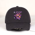 K-POP Cartoon Girl Group Star Print Soft-Peak Baseball Cap - Unisex Casual Retro Adjustable Dad Cap - Y2K Sun Hat